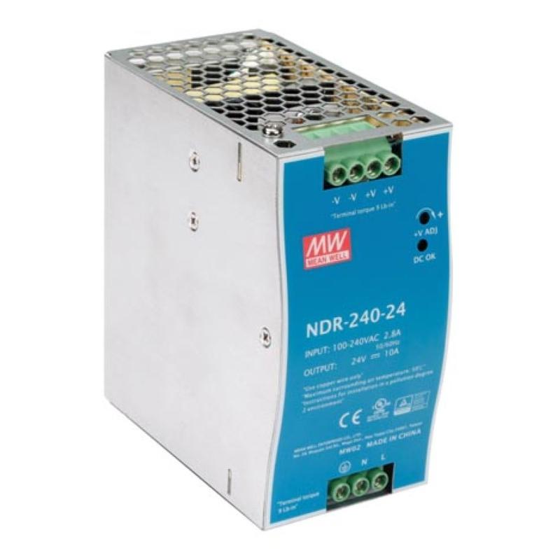 Industriel Din Rail-strømforsyning med enkelt udgang 240W