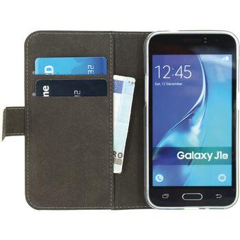 Smartphone Gelly Wallet Book-etui Samsung Galaxy J1 2016 Hvid - Mobilize