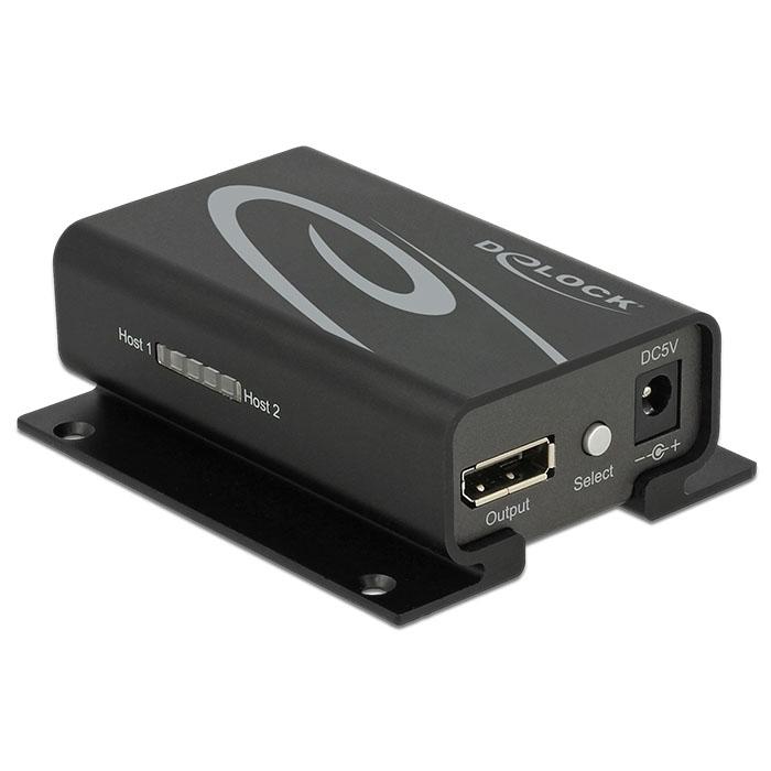 2-ports DisplayPort tilslutning - Delock