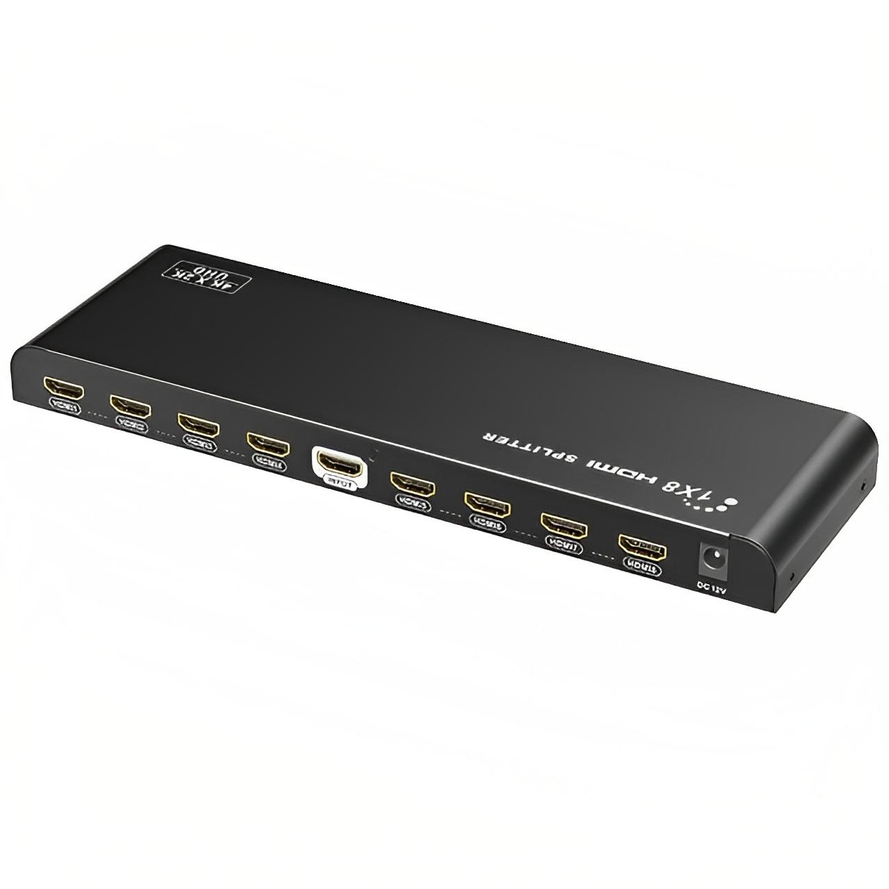 HDMI 2.0-splitter med 3D og 4K - 8 porte