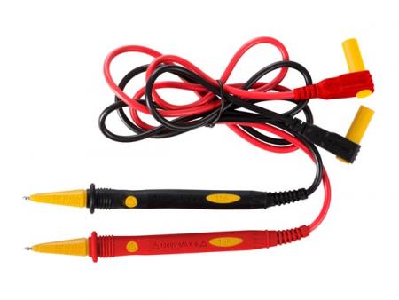 SÆT MED PVC-MÅLELEDNINGER - CAT IV 600 V - 15 A - 18 AWG - LÆNGDE 75 cm - Velleman