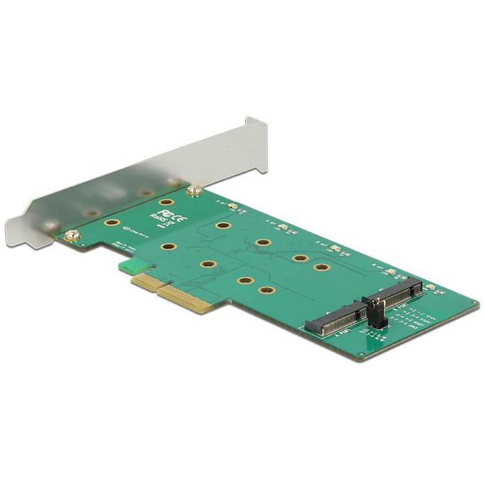 PCI Express-kort > 2 x intern M.2 Key B med RAID - Low Profile-formfaktor - Delock