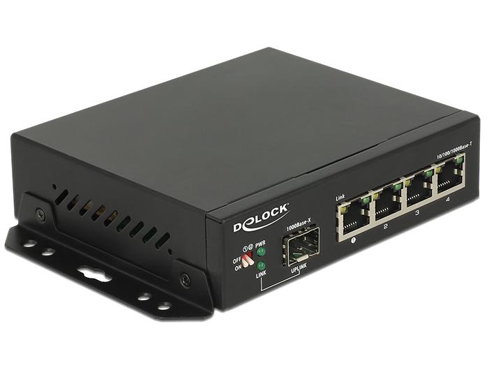 Delock Gigabit Ethernet Switch 4 Port + 1 SFP - Delock