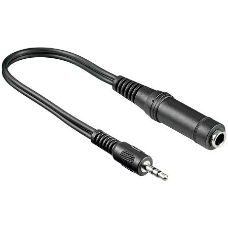 Jack kabel 3,5 mm til 6,3 mm Stereo