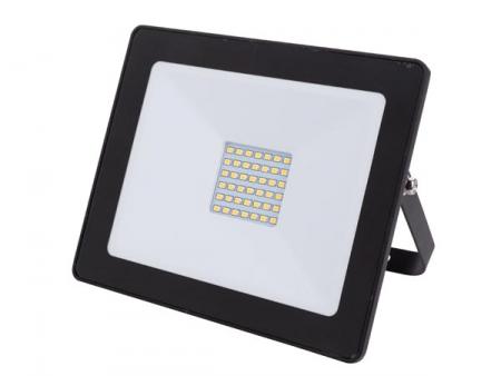 LED UDENDØRSSTRÅLER 30 W, NEUTRALHVID SORT - Perel