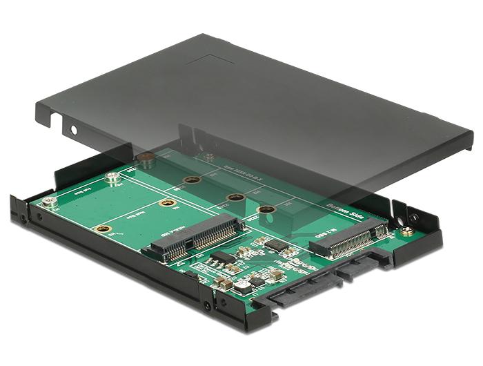 SATA 22-pin til M.2 + mSATA-adapter