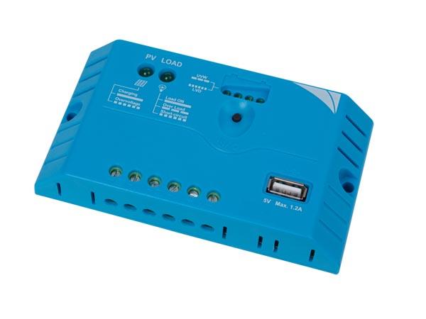 PWM-LADEREGULATOR MED USB-TILSLUTNING - 10 A - 12/24 VDC - Velleman