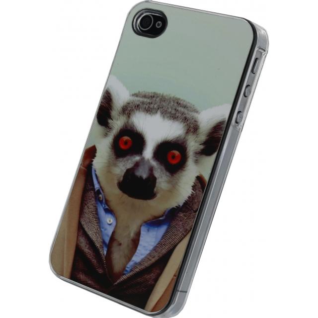 Apple iPhone 4/4S-teletui - Sjov lemur - Xccess