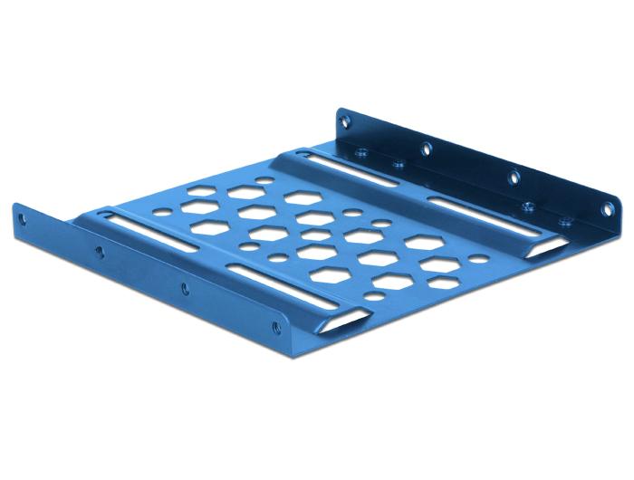 Delock Aluminium Indbygningsramme 2,5″ til 3,5″ blå - Delock