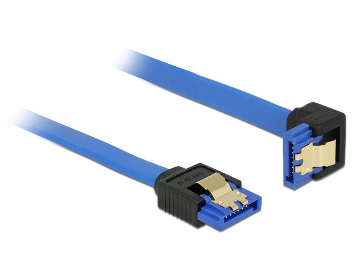 Delock Kabel SATA 6 Gb/s Stik lige > SATA Stik nedbøjet 10 cm - Delock