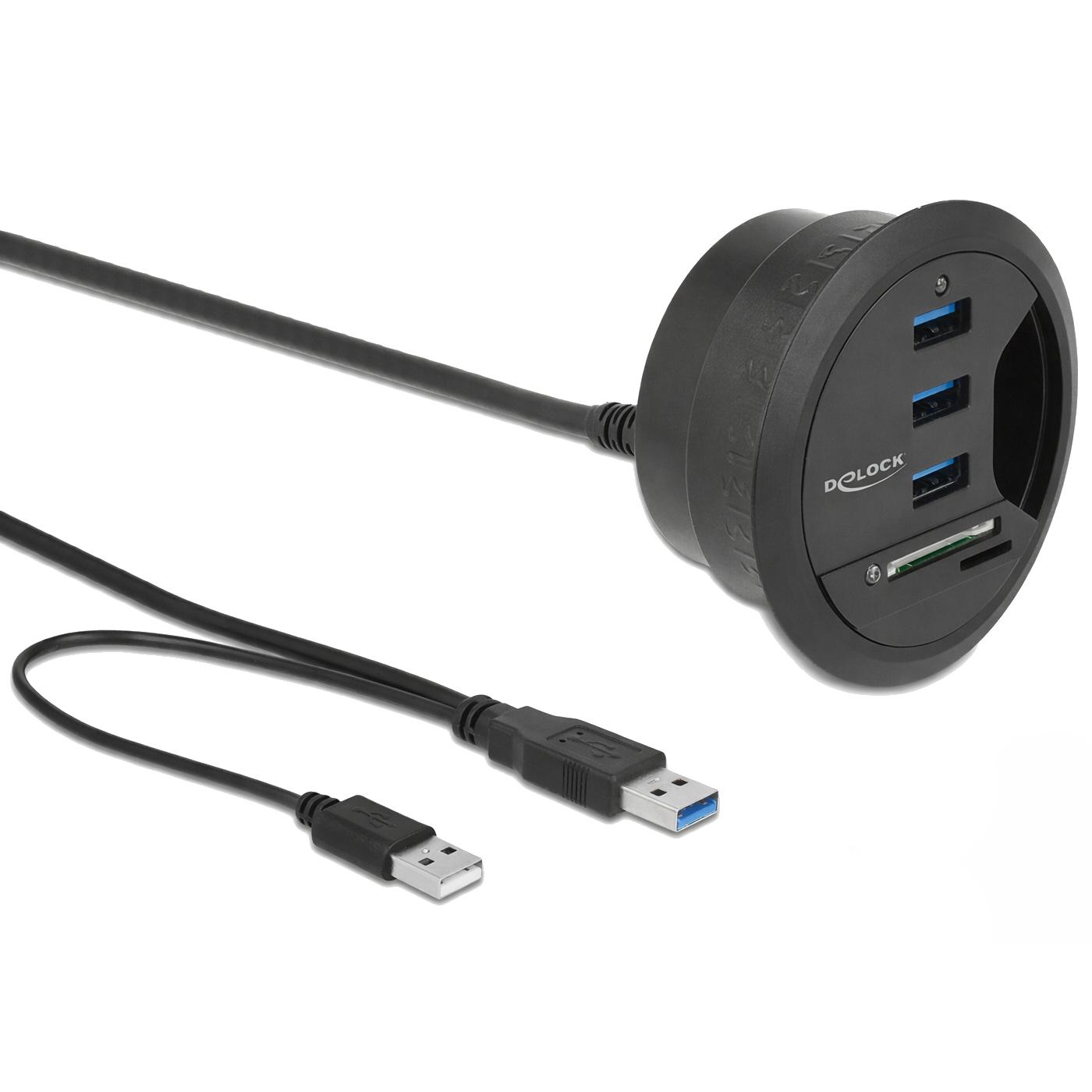 USB A + SD hub - 5 porte - Delock