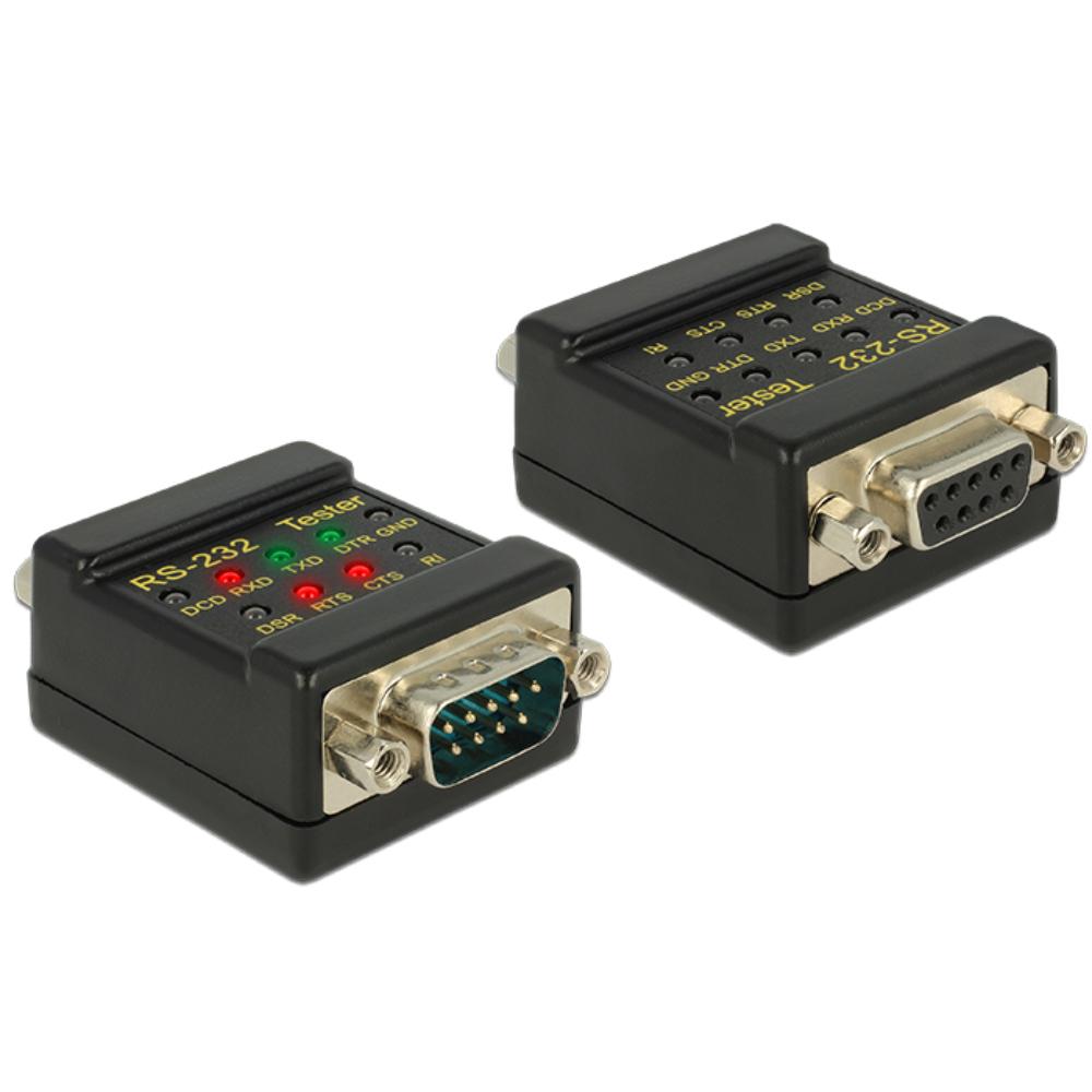 Delock RS-232 Tester DB9-stik > DB9-stik
