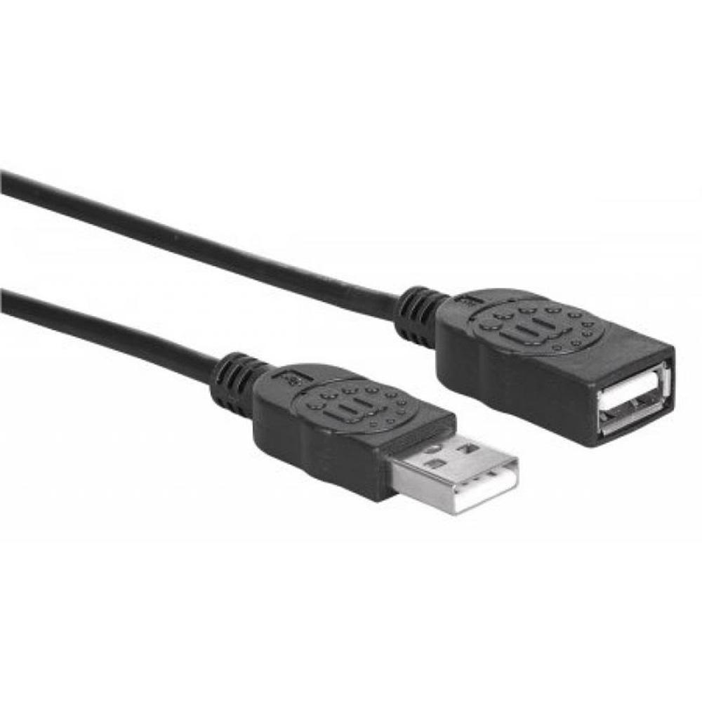 USB A til USB A - Forlængerkabel - USB 2.0 - Manhattan