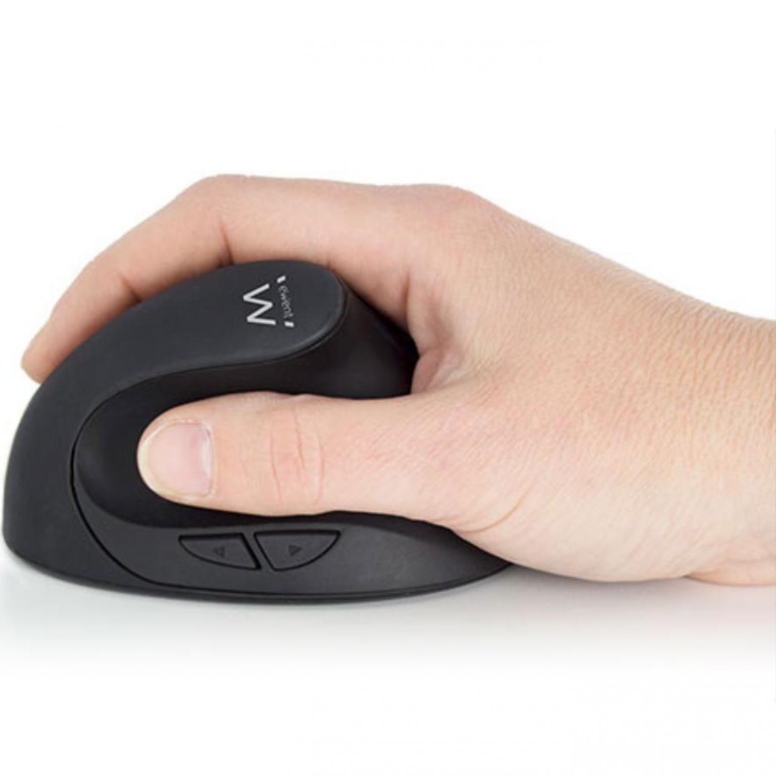 Ergonomisk mus - trådløs - Ewent