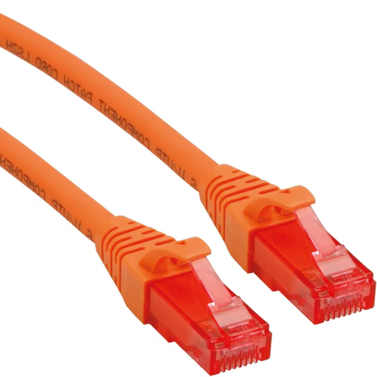 ROLINE UTP Cat.6 patchkabel, LS0H, Snagless, Komponentniveau, orange,