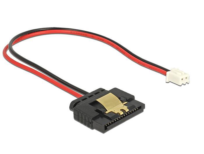 Delock Kabel Strøm 2-polet stik > 1 x SATA 15-polet stik (5 V) metal - Delock