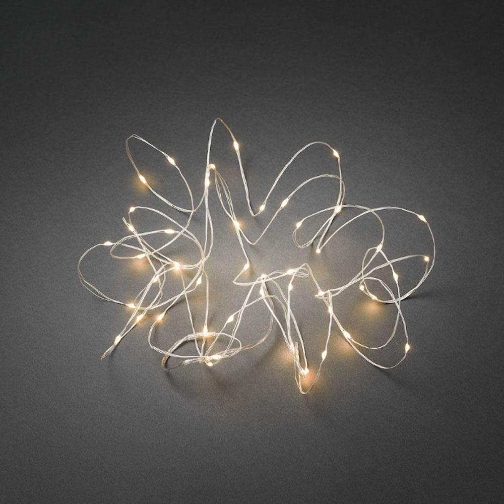Wire lighting - led-julelys indendørs - 100 lys - 9,9 meter - ekstra varm hvid