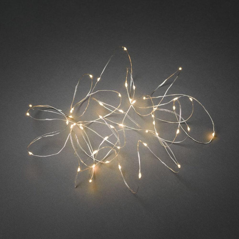 Wire lighting - led-julelys indendørs - 100 lys - 9,9 meter - ekstra varm hvid