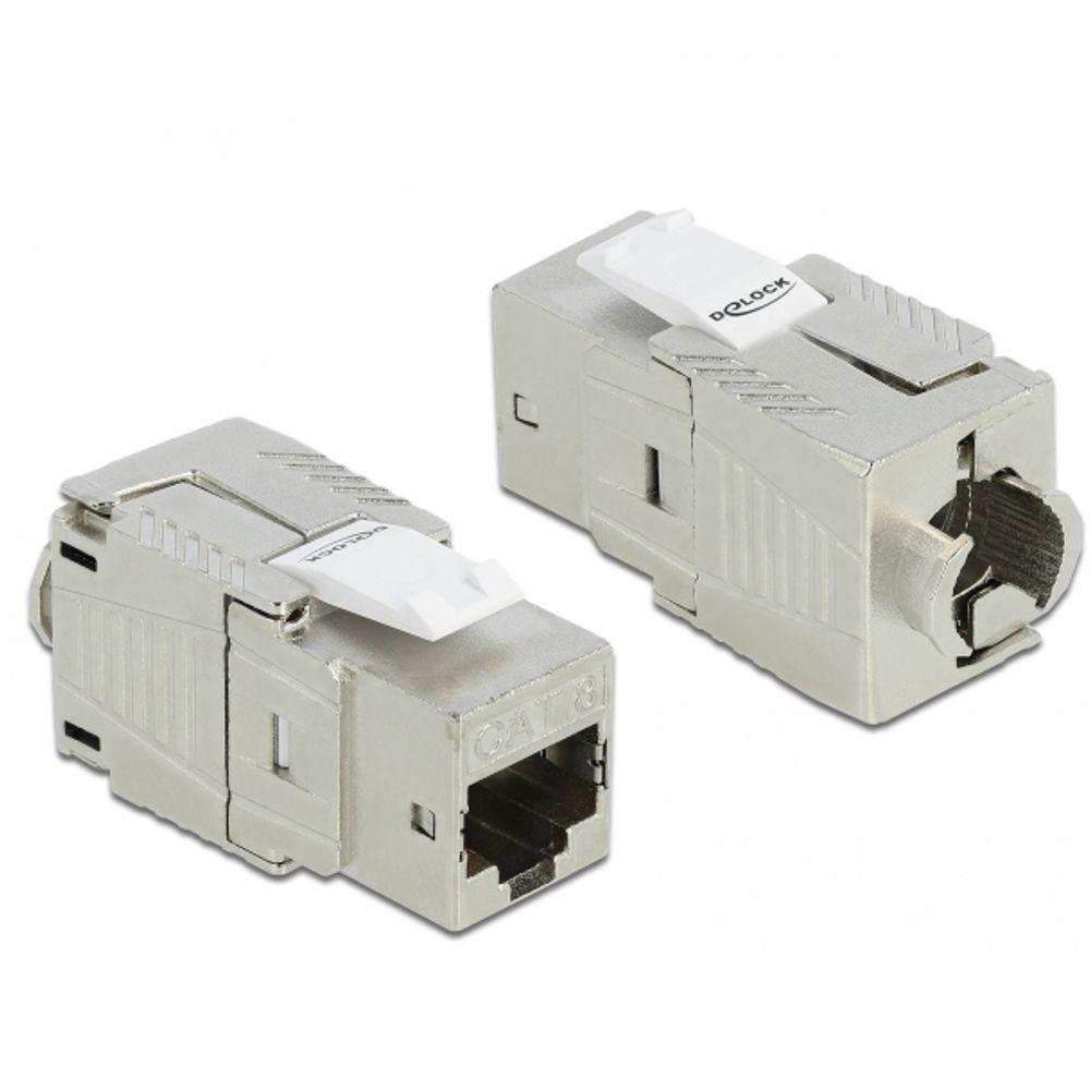 RJ45 LSA Keystone Cat 8 – Værktøjsfri Afskærmet