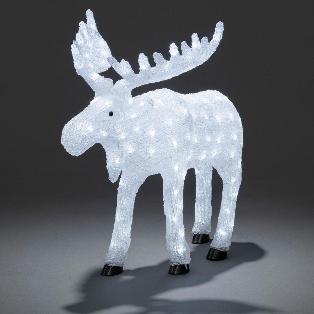 Moose - led-julelys udendørs og indendørs - 136 lys - 43 x 965 cm - kold hvid