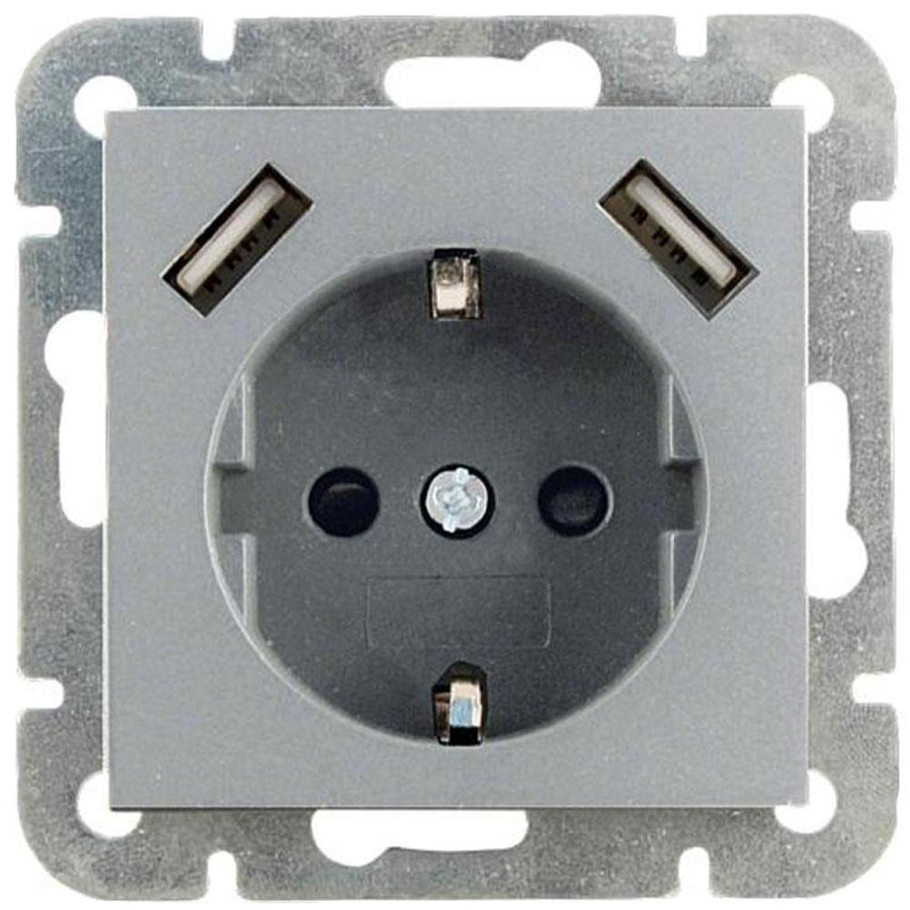 Stikkontakt med USB - Klein