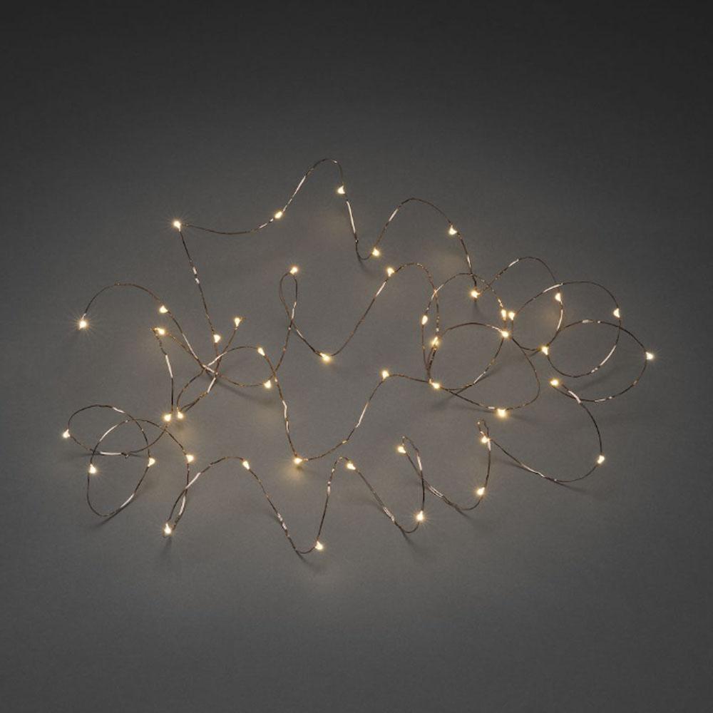 Wire lighting - led-julelys indendørs - 100 lys - 9,9 meter - ekstra varm hvid