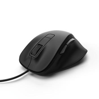 Optisk mus med 6 knapper MC 500, med kabel, sort - Hama