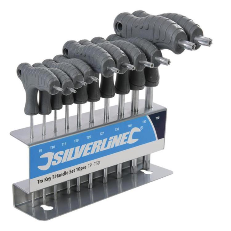 Torx-skruetrækkersæt - Unbrakonøgler - Silverline