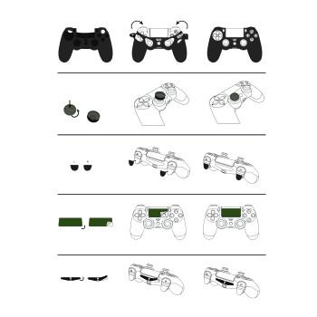 7-i-1 tilbehørssæt Undead til Dualshock 4 controller PS4/Slim/Pro - Hama