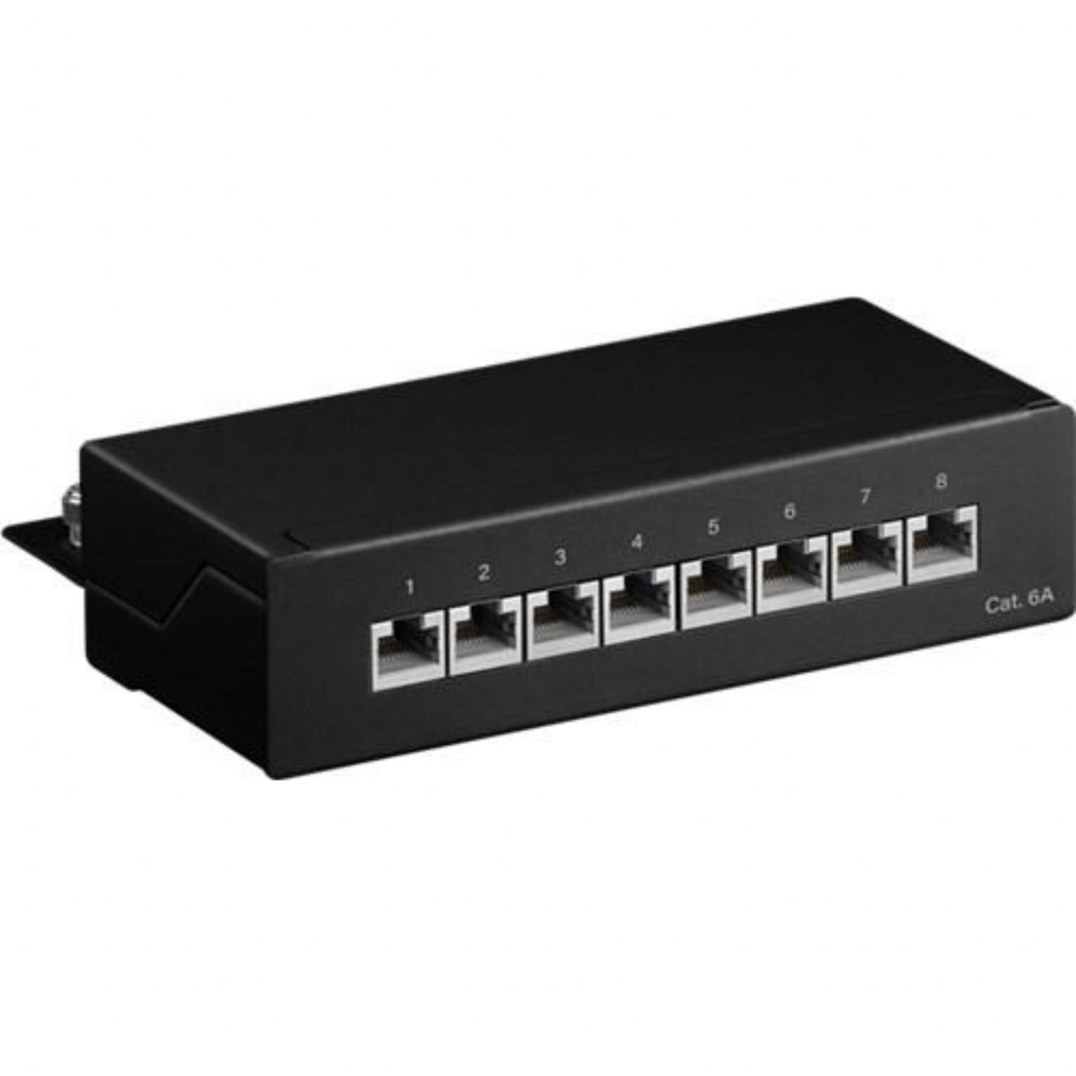 Cat 6a patchpanel - 8 porte