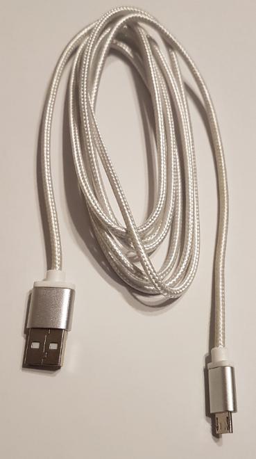 Premium Micro USB Kabel med metalstik, 1,8 m, sort - Cablexpert