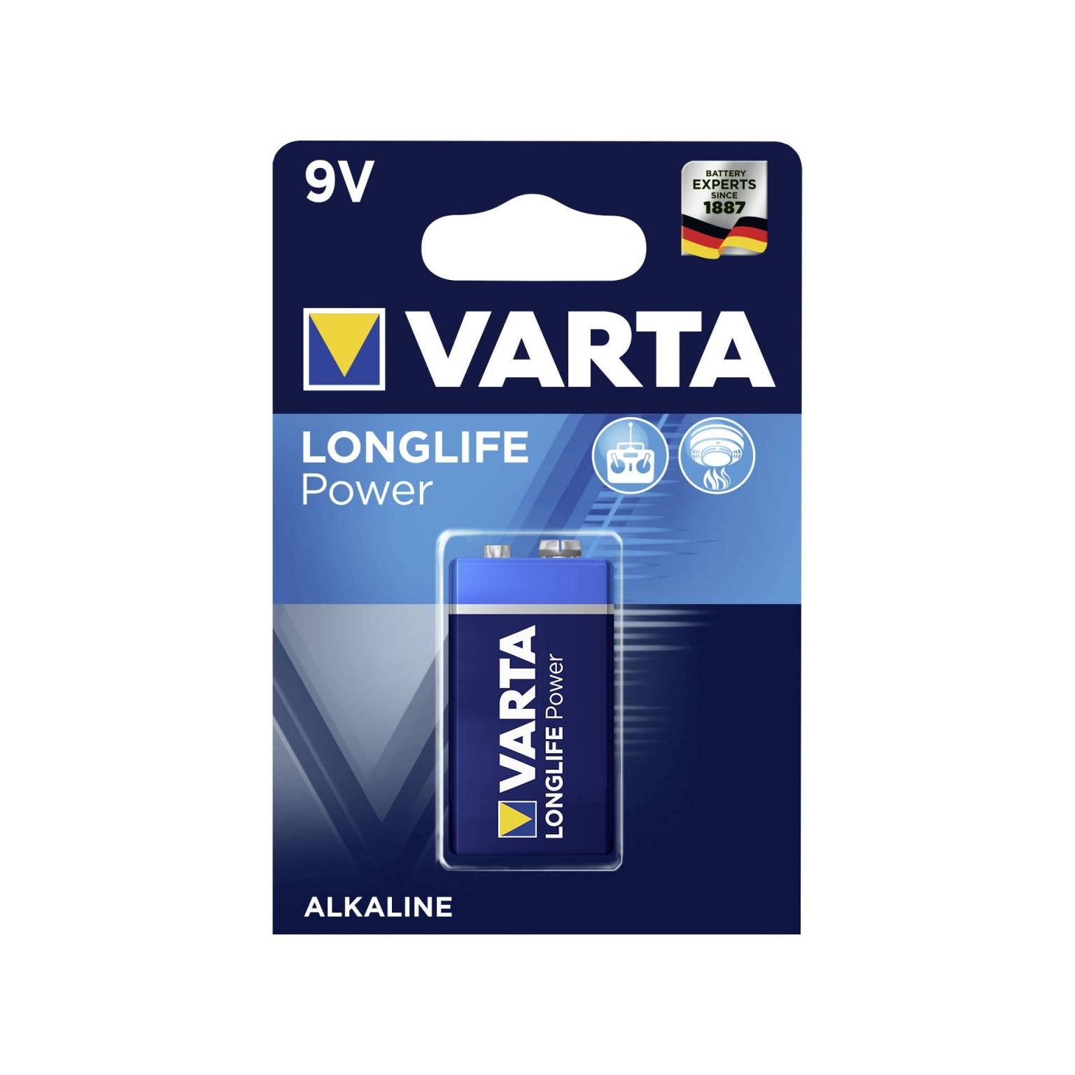 10x1 Varta High Energy 9V-Block 6 LR 61 VPE indvendig emballage - Varta