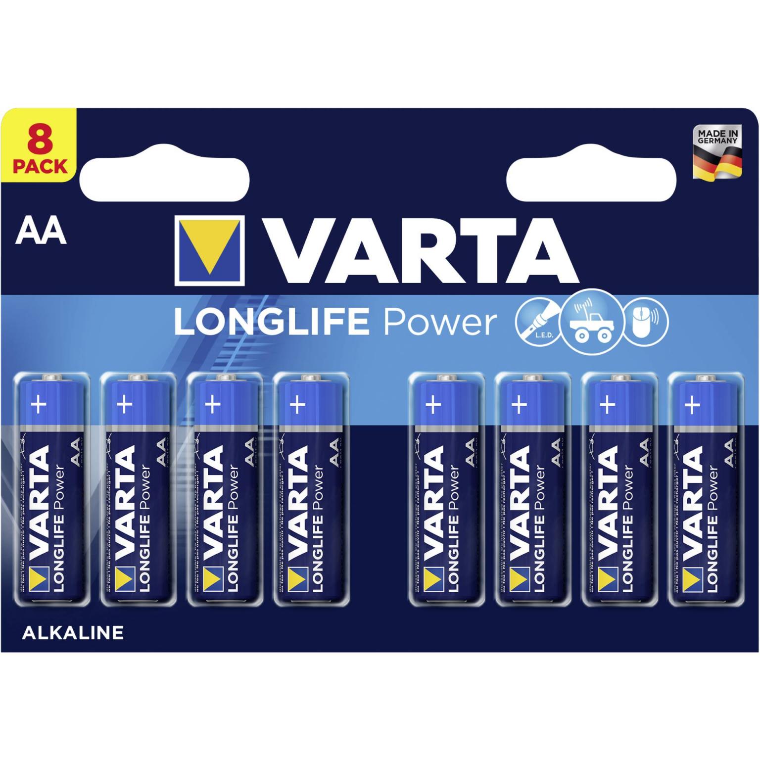 20x8 Varta High Energy Mignon AA LR 6 VPE indvendig emballage - Varta