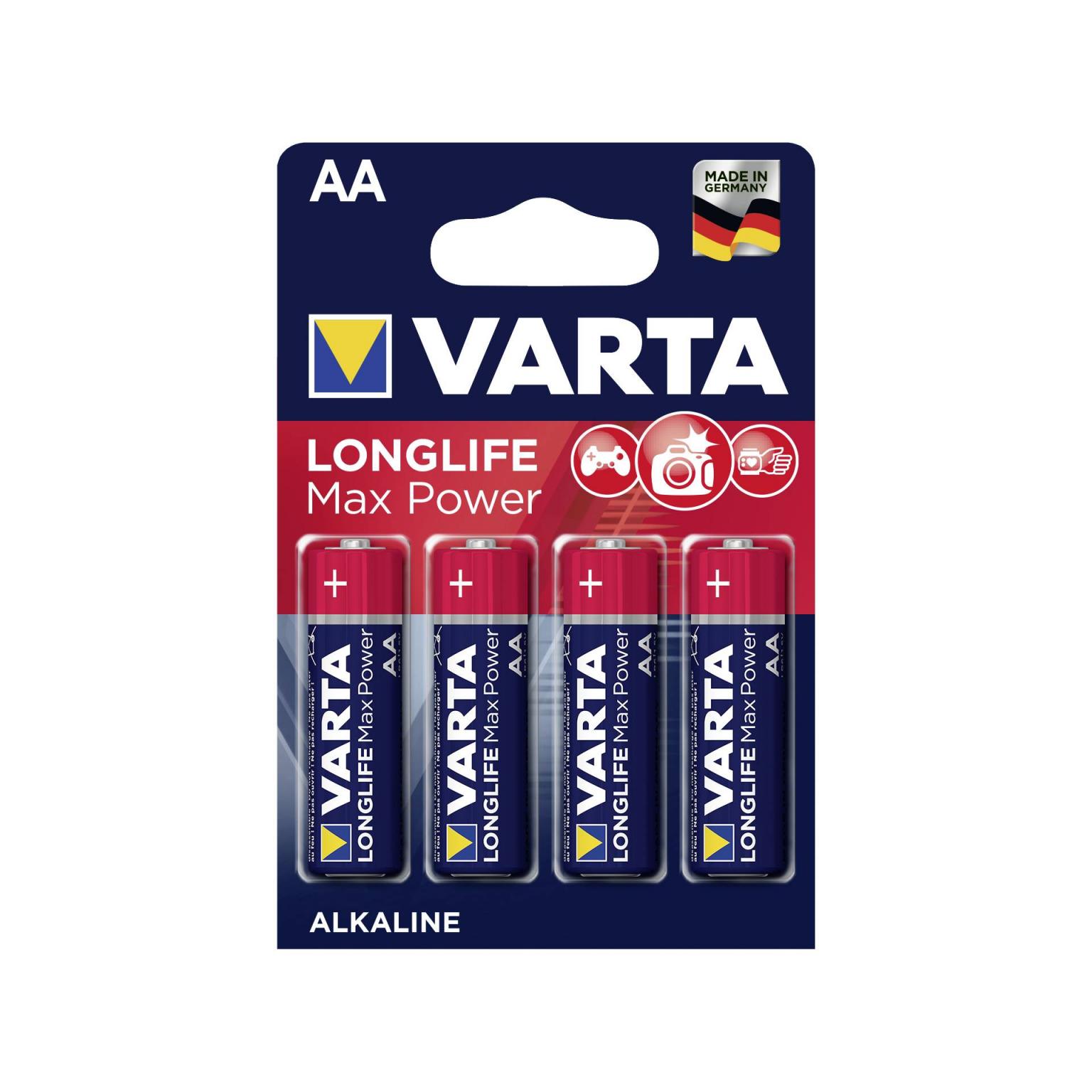 20x4 Varta Max Tech Mignon AA LR 6 VPE indvendig emballage - Varta