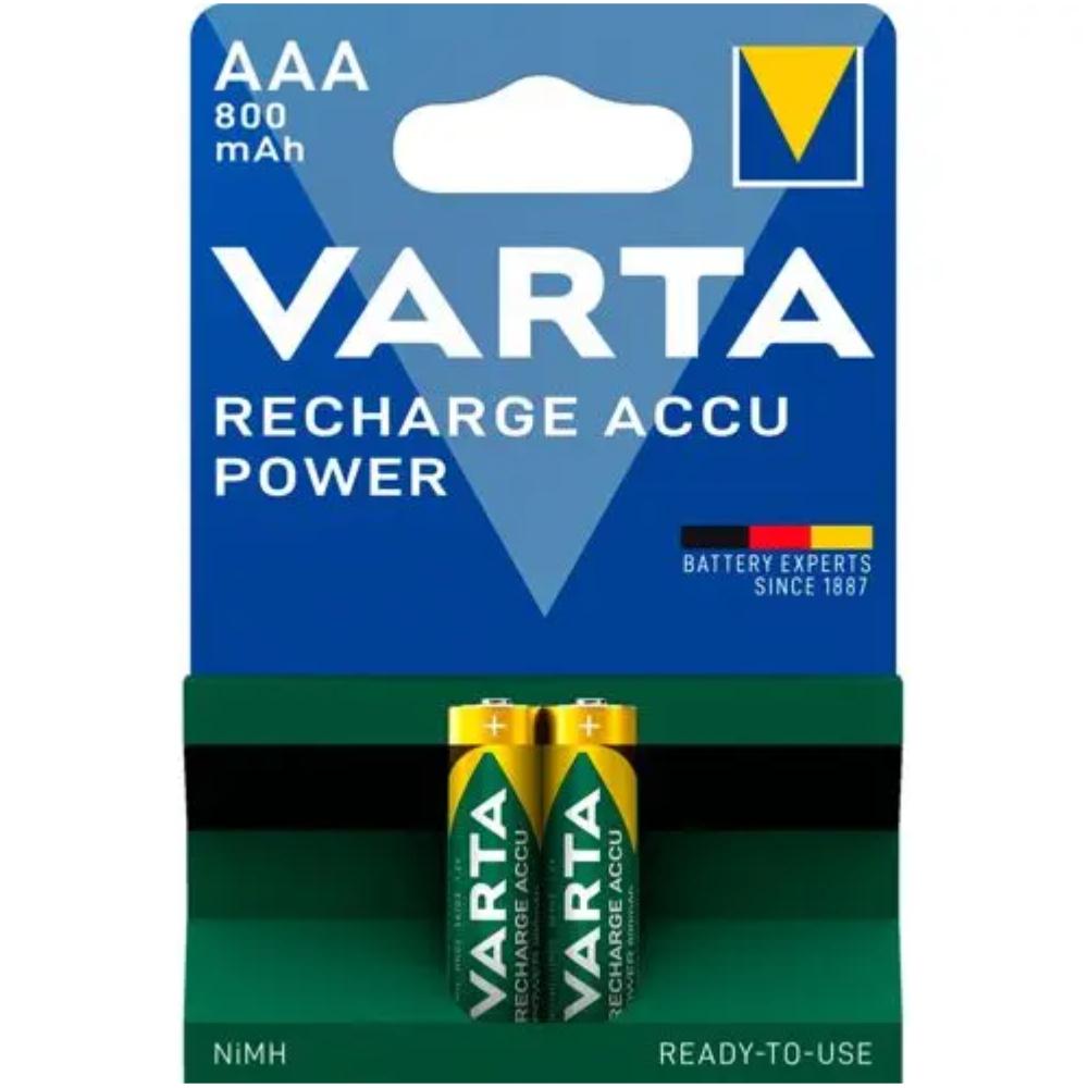 10x2 Varta genopladeligt batteri NiMH 800 mAh Micro VPE innerv. - Varta