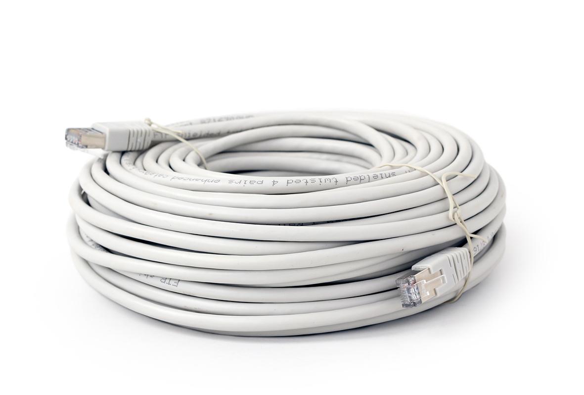 FTP Cat6 patchkabel, 20 m, grå