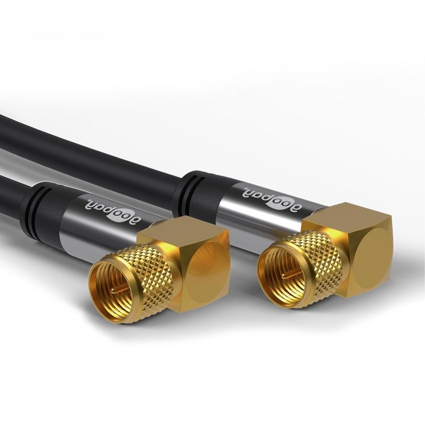Kabel med F-stik - Goobay
