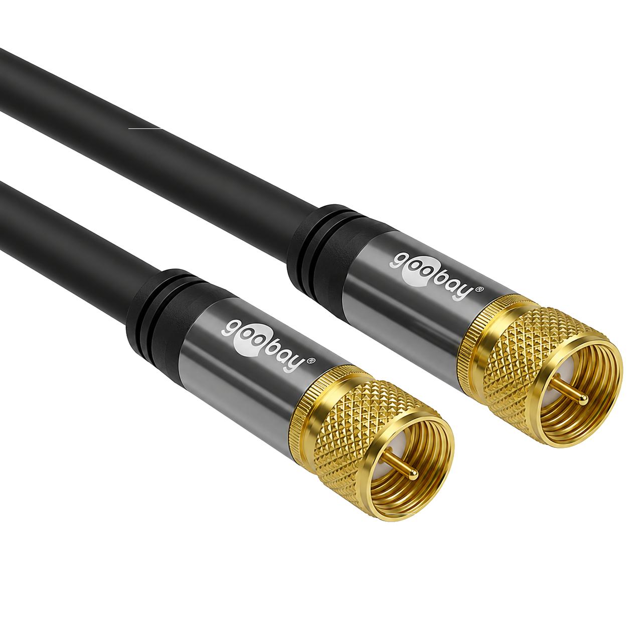 Kabel med F-stik - Goobay