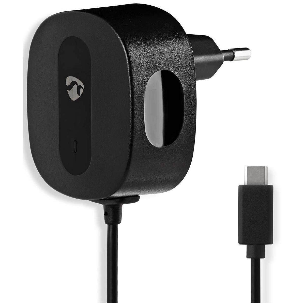 USB C-oplader med kabel - 3.000 mA - Oplader til bærbar computer eller telefon