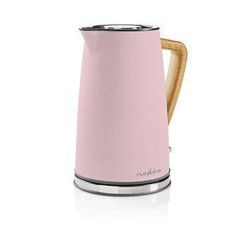 Elektrisk kedel 1,7 l Soft-touch Pink - Nedis