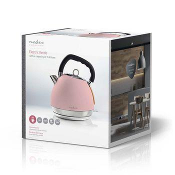 El-kedel 1,8 l Soft-touch Pink - Nedis