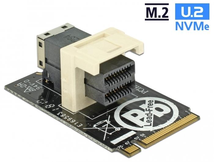 Delock Adapter M.2 Key M > SFF-8643 NVMe horisontal 2242 - Delock