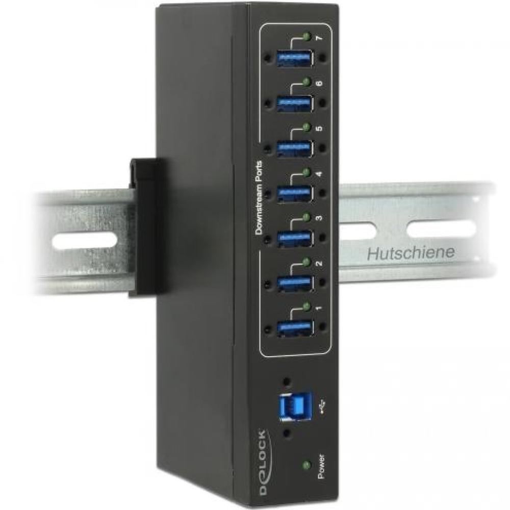 Ekstern industriel hub - 7 porte - Delock