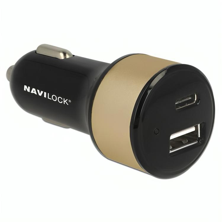 USB A biloplader - Navilock