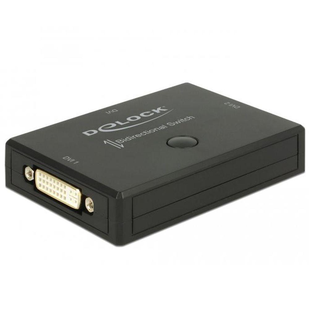 Delock DVI 2 - 1 Skifter Bidirektional 4K 30 Hz - Delock
