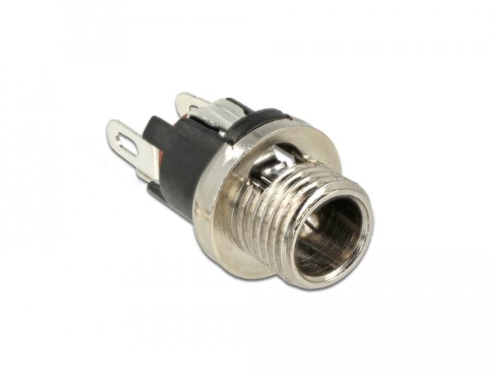 Delock-stik DC 5,5 x 2,1 x 9,5 mm tilslutning til installation - Delock