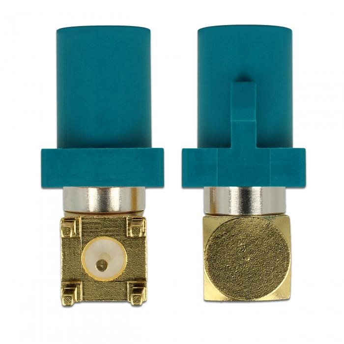 Vinklet fakra Z PCB-stik - Delock