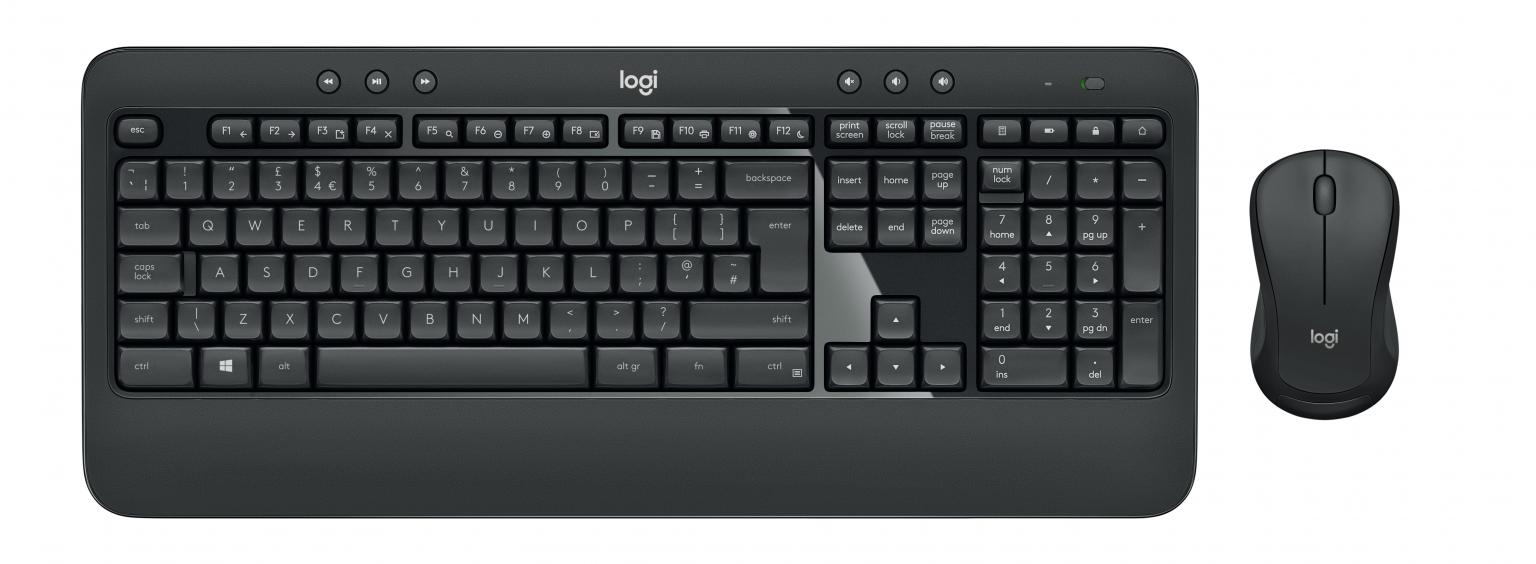 Logitech Wireless Keyboard+Mouse MK540 sort detail - Logitech