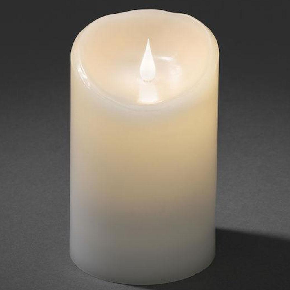 Stearinlys - led-julelys indendørs - 1 lys - 16 cm - varm hvid - 2x C
