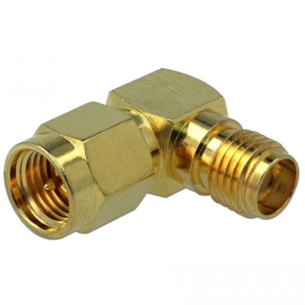 SMA stik til SMA hun vinkeladapter 50 Ohm 3 GHz